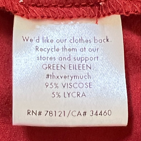 Eileen Fisher Asymmetrical Soft Knit Terracotta Tunic Size Small - Picture 9 of 11